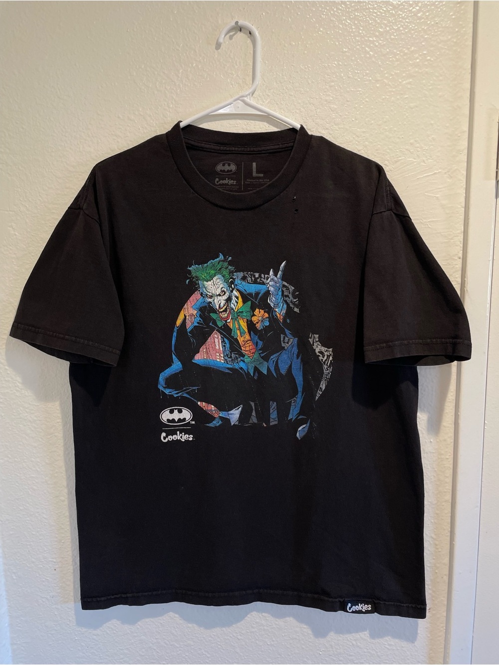🃏 Limited Edition Cookies SF x DC Comics Joker Graphic Tee L